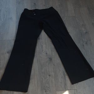 Black mock dress pant